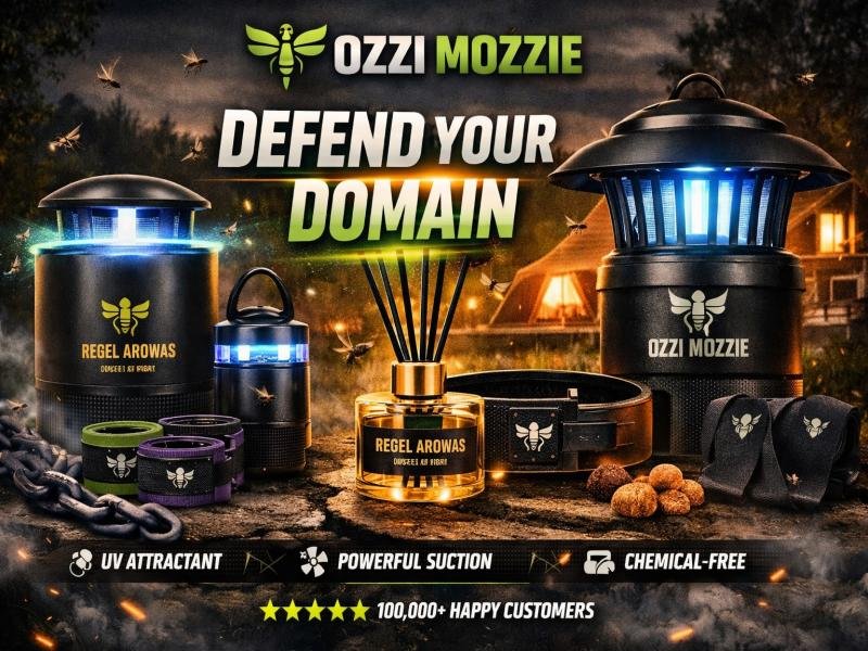 Ozzimozzie mosquito control brand eco friendly bug zapper UV insect trap safe pest control solutions
